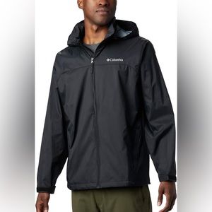 Columbia Men's Glennaker Rain Jacket XXL Black Hooded